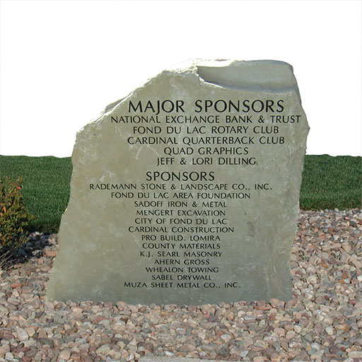 Engraved Stone Sign Sponsors