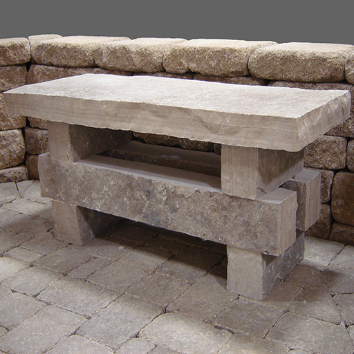 Fond du Lac Natural  Stone Bench